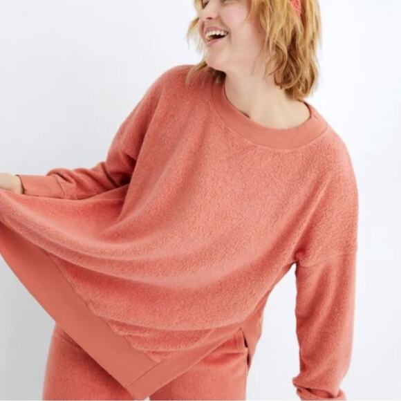 Aerie Good Vibes Sherpa Sweatshirt XS - Picture 1 of 11